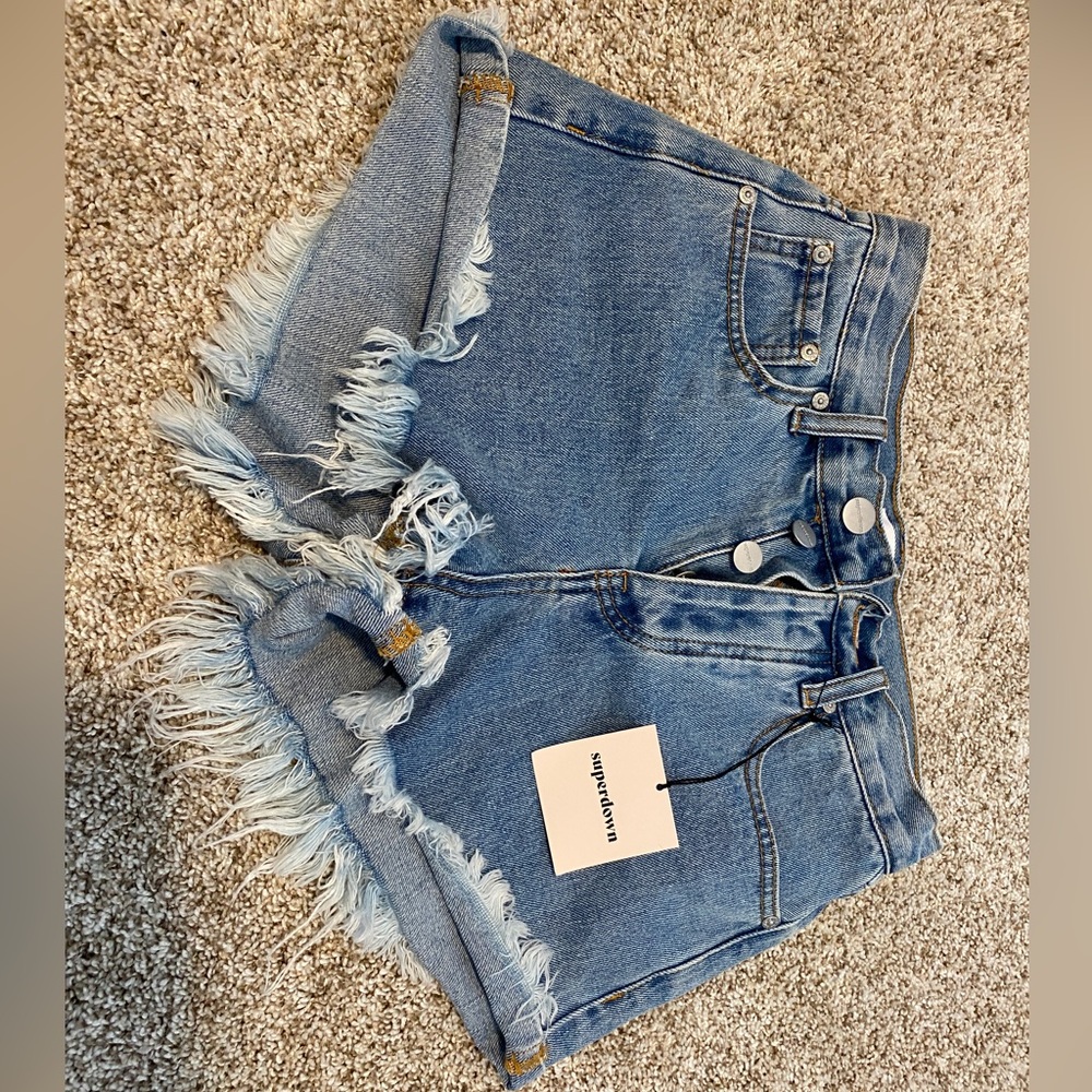 Revolve Super down high rise Jean shorts new with tags